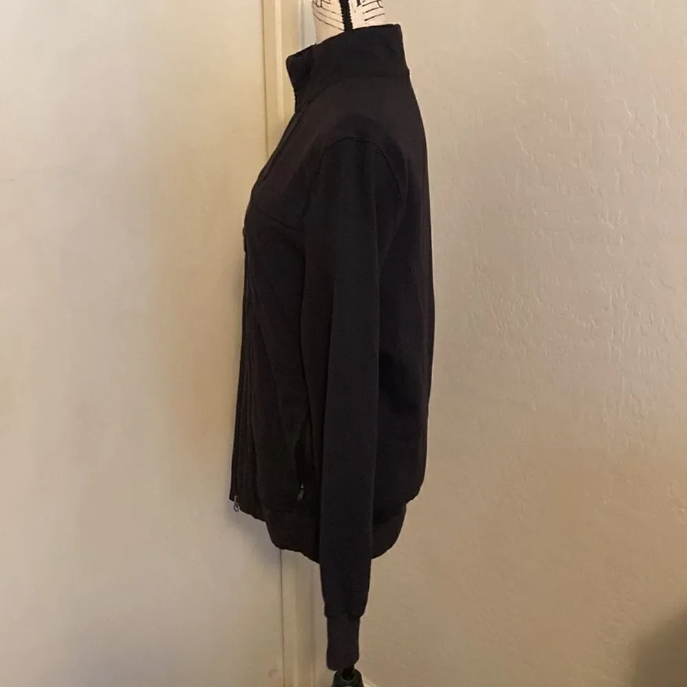 Lululemon Black Athletic Zipper Closure Athleisure Jacket Gym Workout Yoga